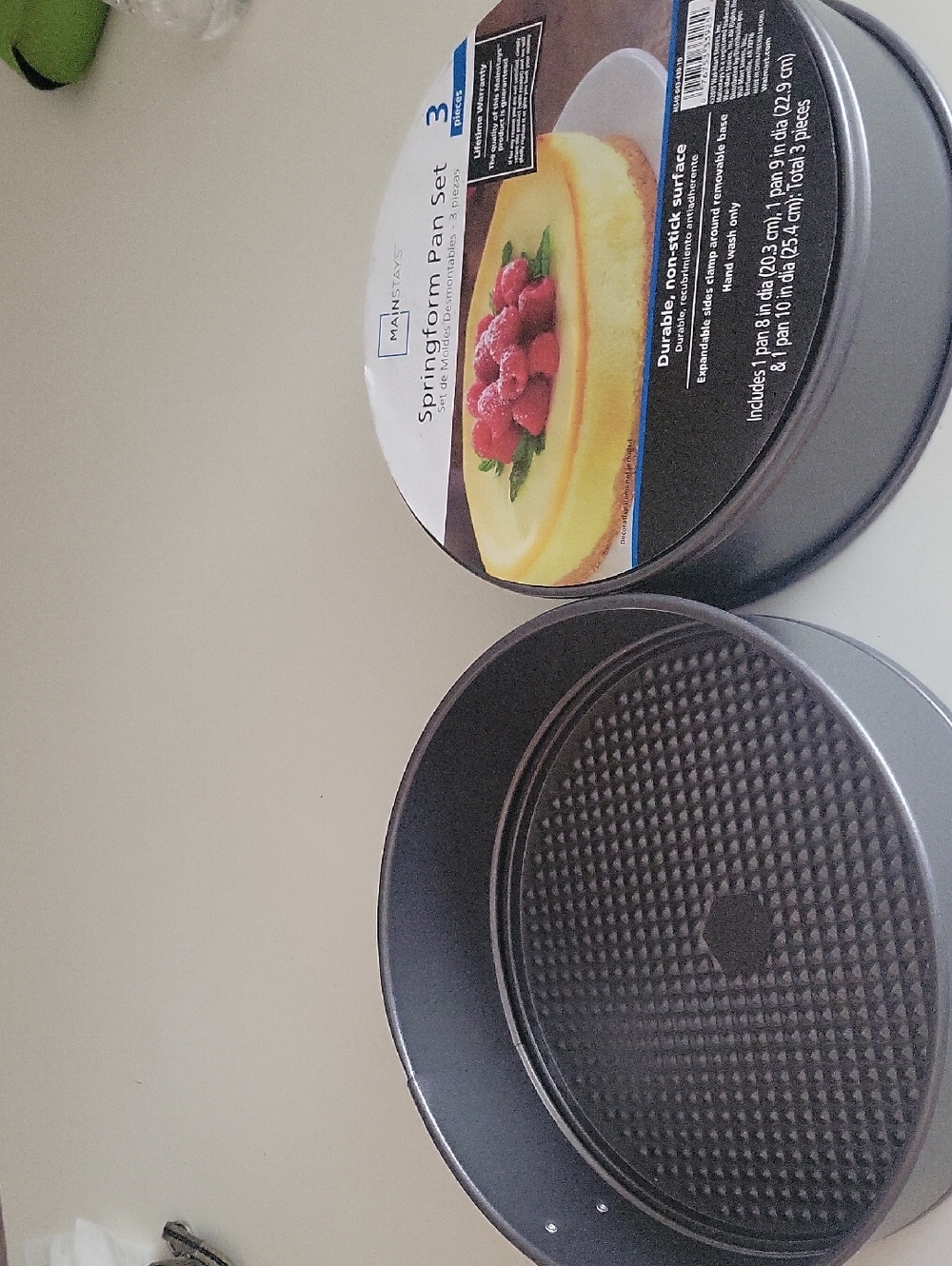 Mainstays Dark Gray Nonstick Springform Pan Set